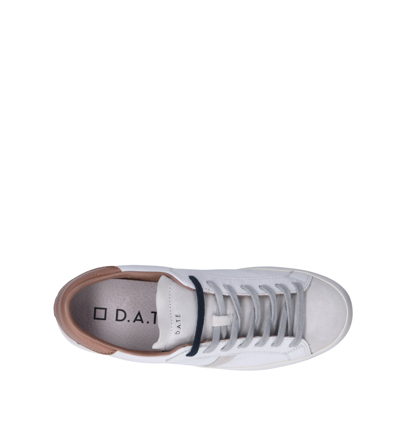 D.A.T.E. Sneaker uomo bianca in pelle
