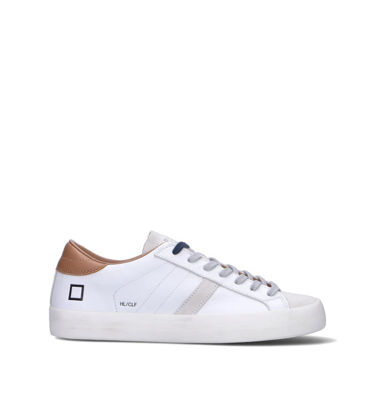 D.A.T.E. Sneaker uomo bianca in pelle