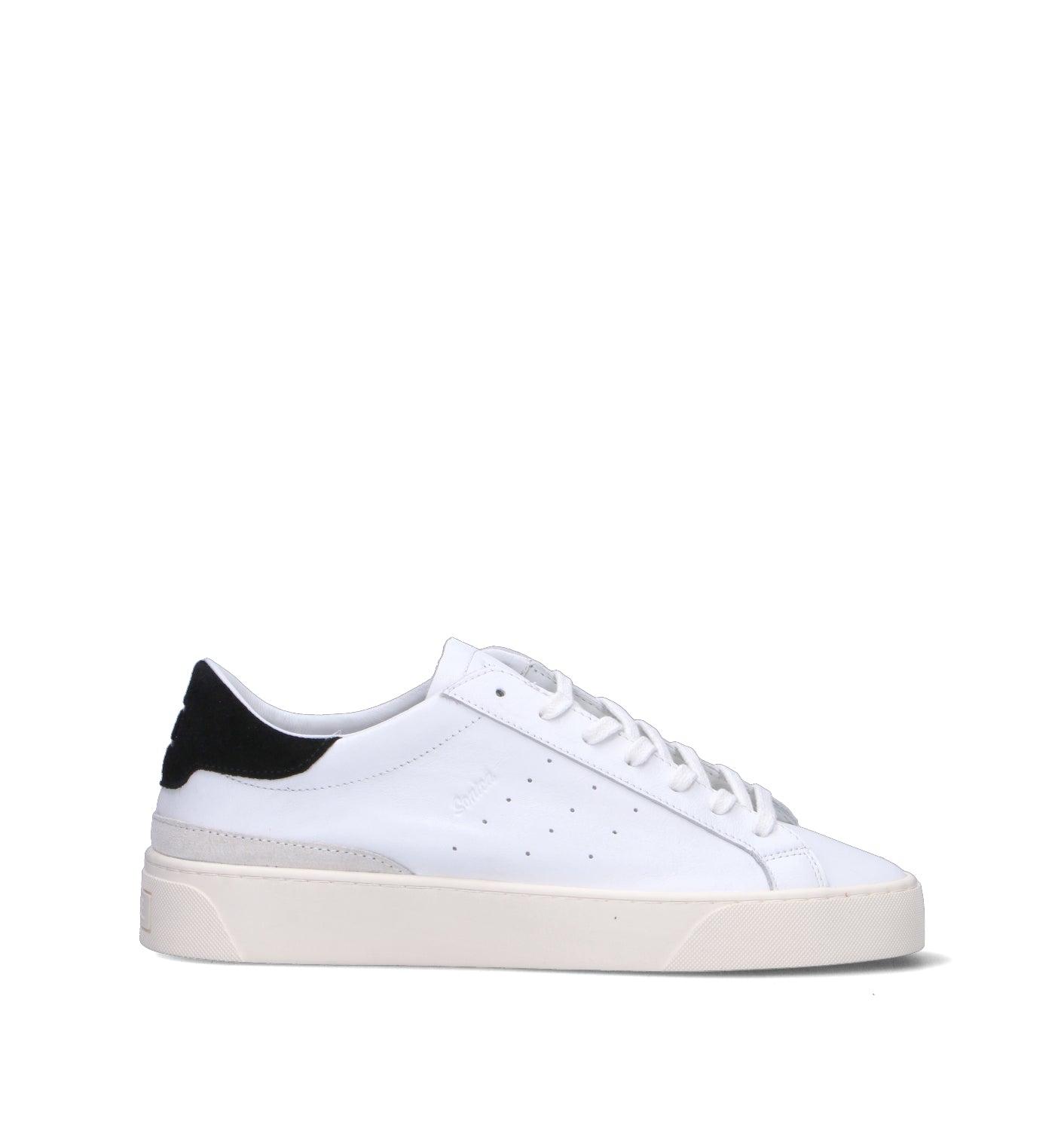 D.A.T.E. Sneaker uomo bianca/nera in pelle