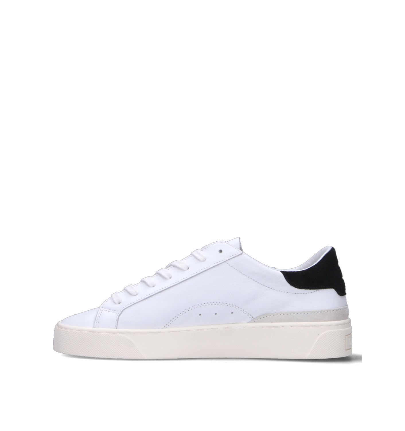 D.A.T.E. Sneaker uomo bianca/nera in pelle