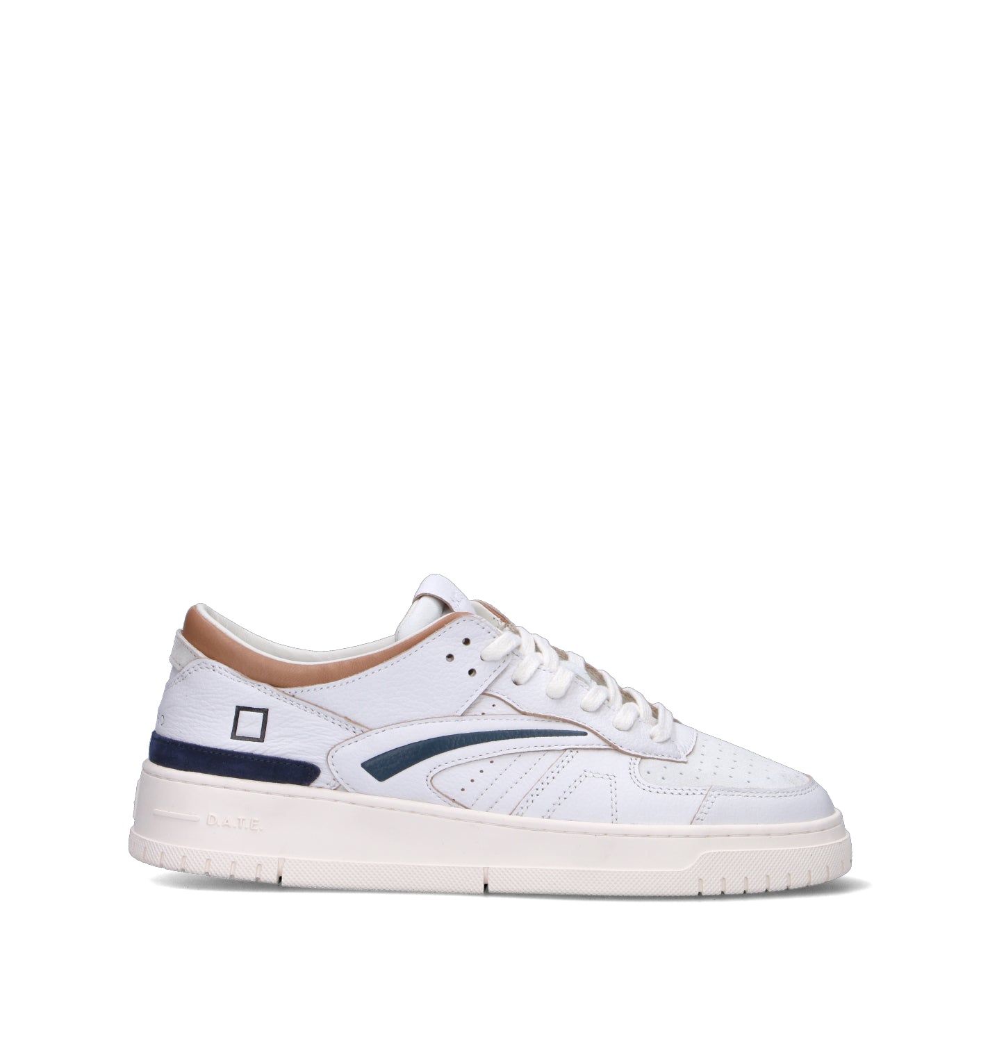 D.A.T.E. Sneaker uomo bianca in pelle