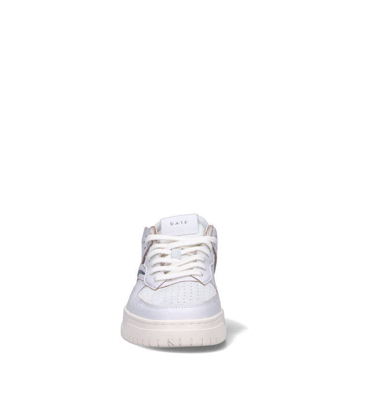 D.A.T.E. Sneaker uomo bianca in pelle