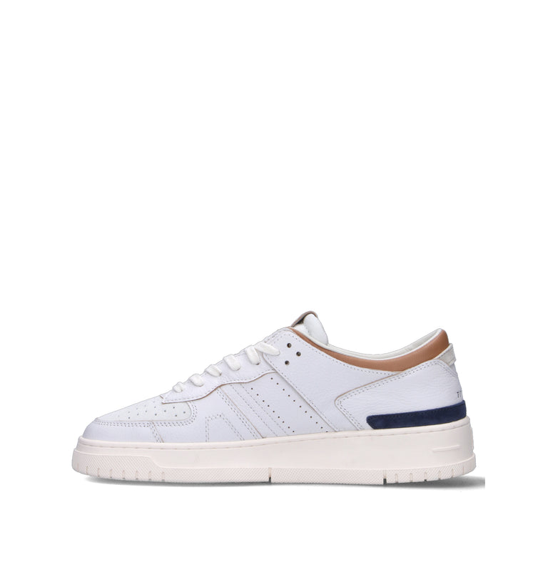 D.A.T.E. Sneaker uomo bianca in pelle