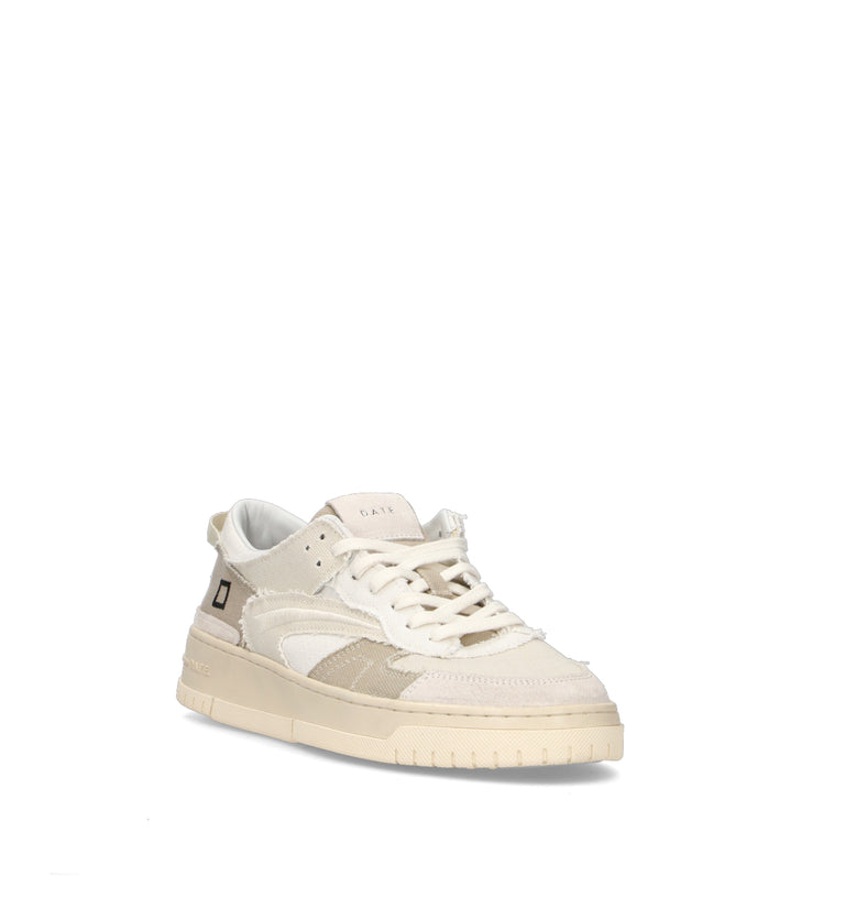 D.A.T.E. Sneaker uomo bianca/panna