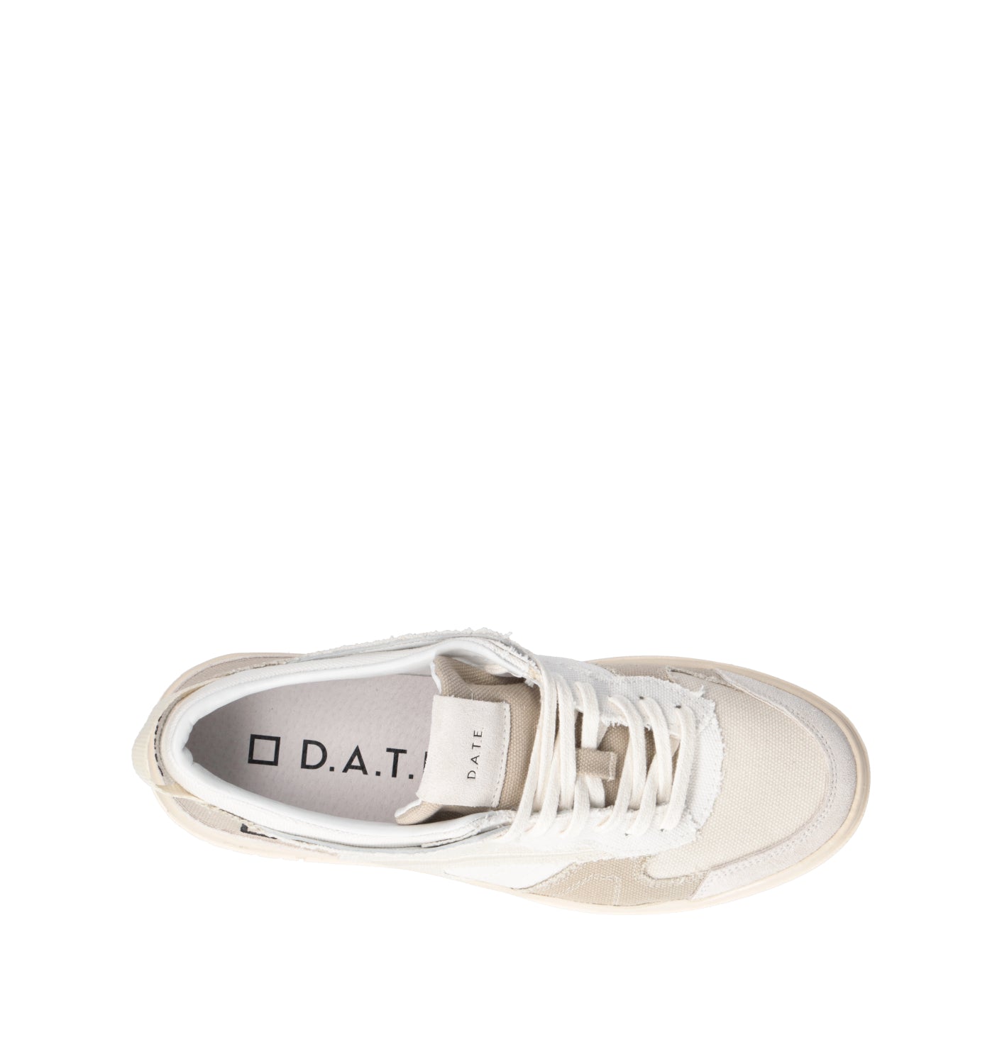 D.A.T.E. Sneaker uomo bianca/panna