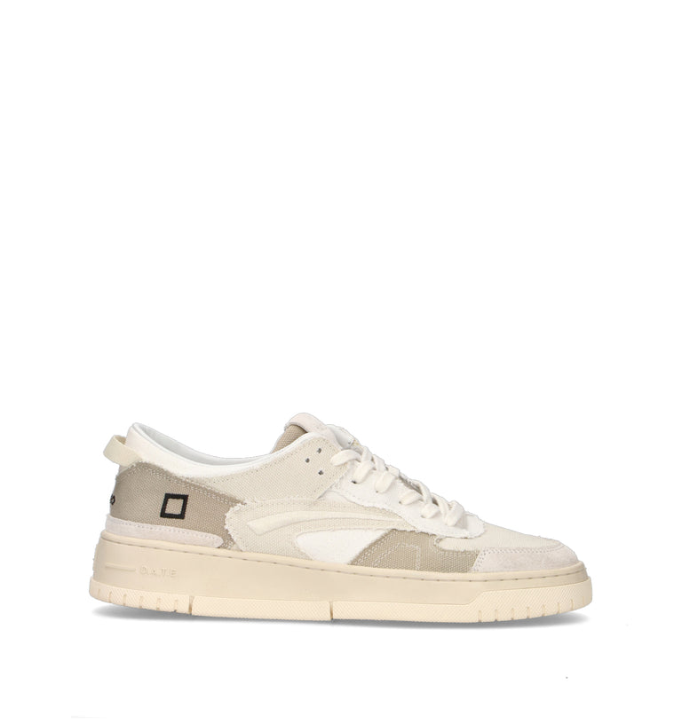 D.A.T.E. Sneaker uomo bianca/panna