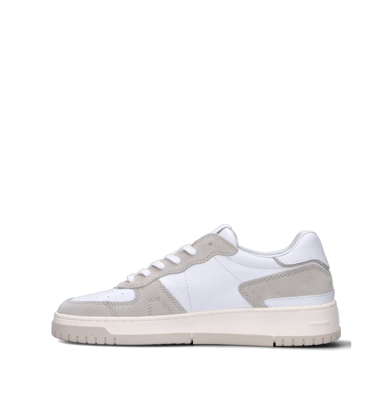 D.A.T.E. Sneaker uomo bianca in pelle