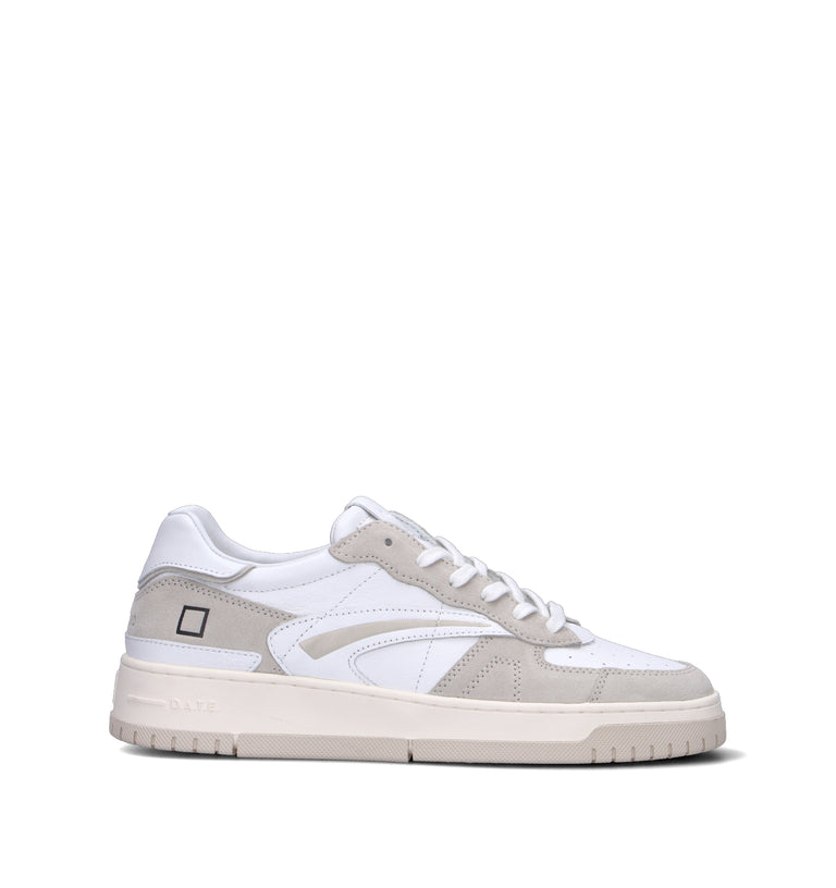 D.A.T.E. Sneaker uomo bianca in pelle