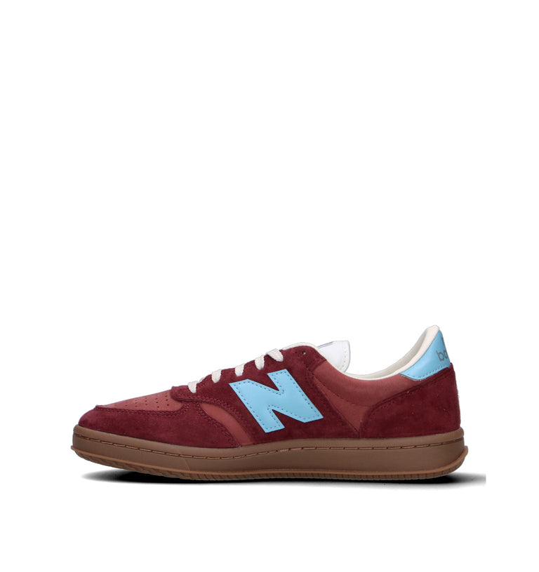 NEW BALANCE T500 Sneaker uomo bordeaux in pelle