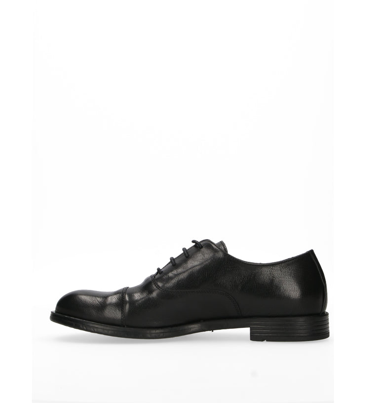 HUNDRED 100 Stringata uomo nera in pelle