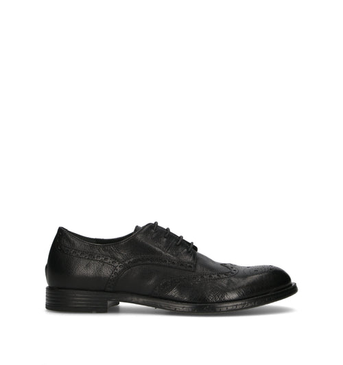 HUNDRED 100 Stringata uomo nera in pelle