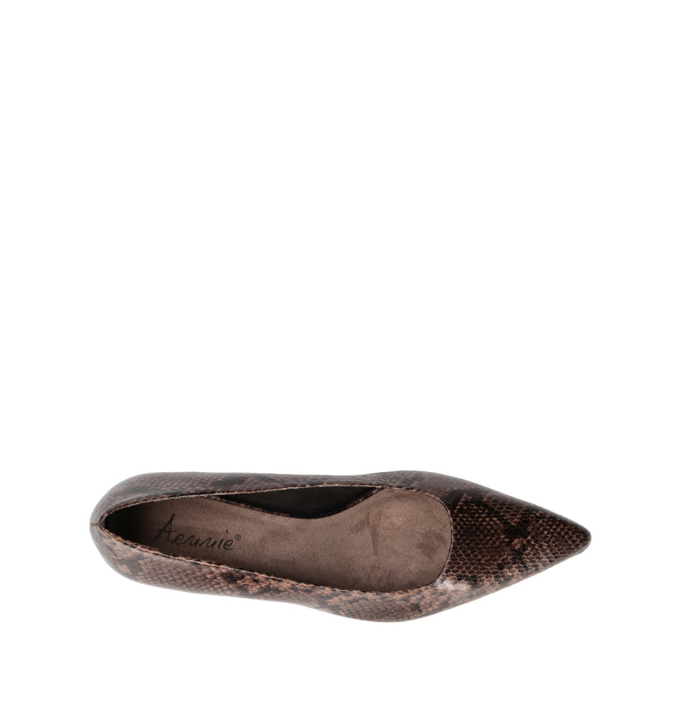 A.ENNIE Décolleté donna marrone