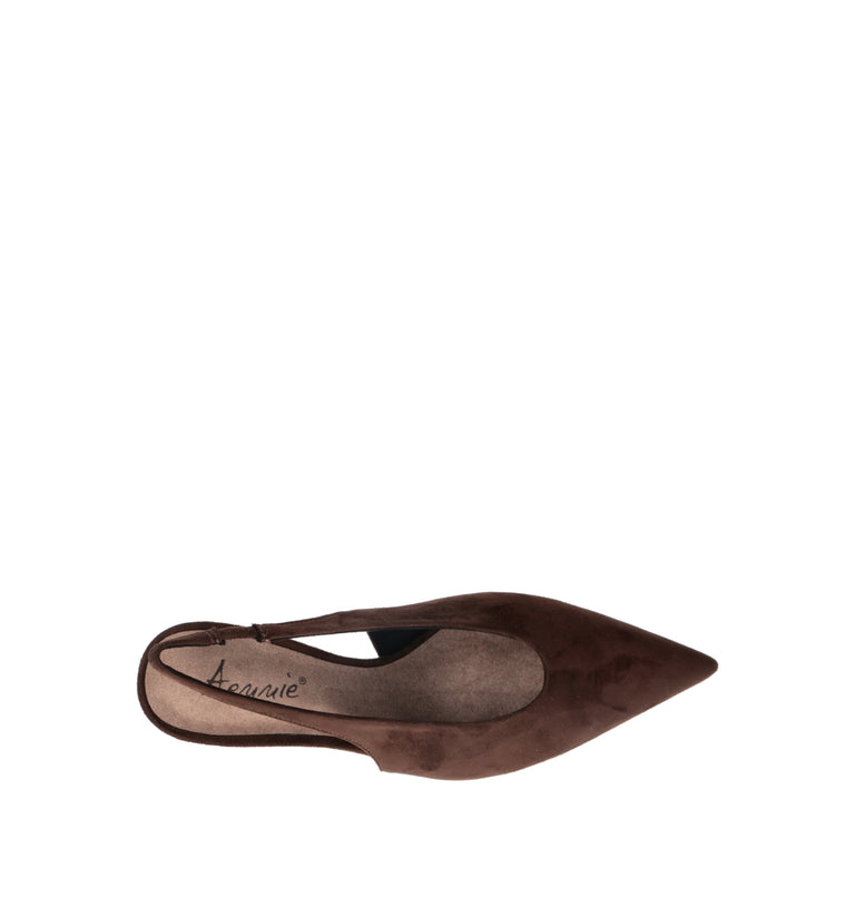 A.ENNIE Slingback donna marrone