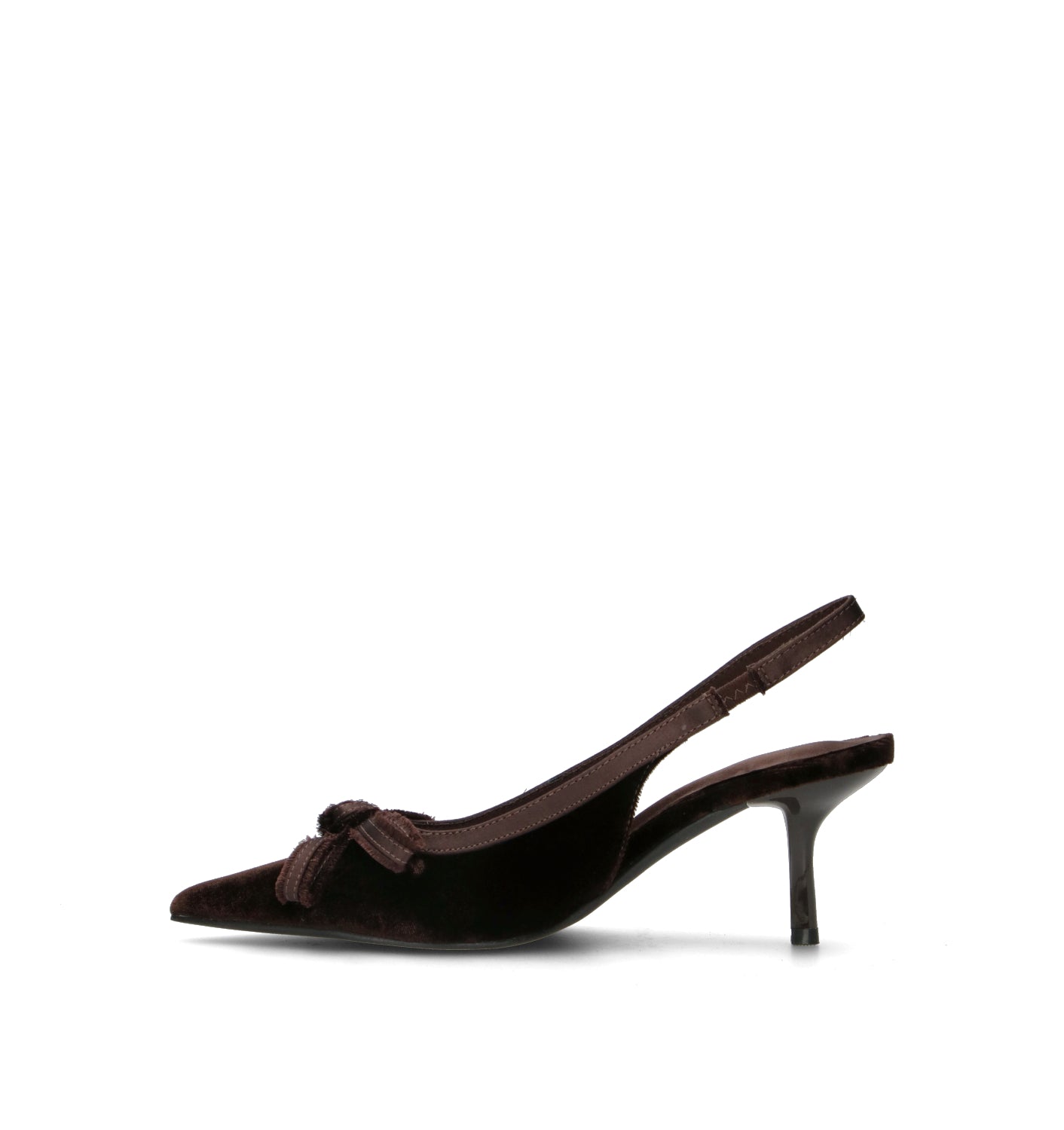 A.ENNIE Slingback donna marrone in tessuto