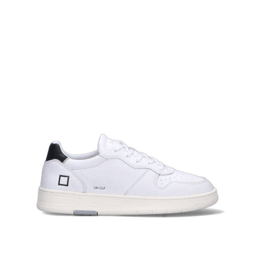 D.A.T.E. - COURT CALF Sneaker uomo bianca/nera in pelle