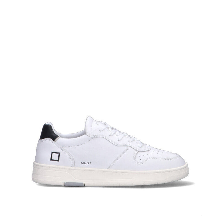 D.A.T.E. - COURT CALF Sneaker uomo bianca/nera in pelle