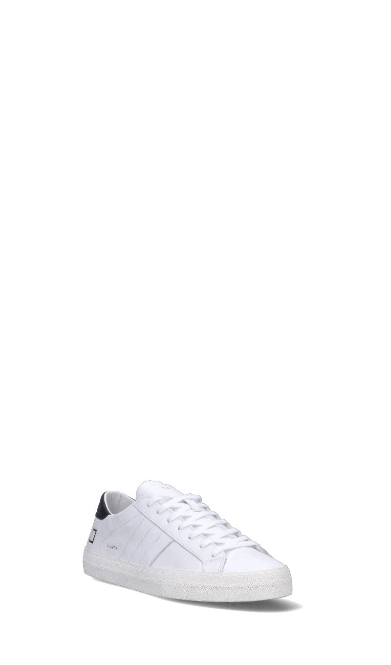 D.A.T.E. - HILL LOW VINTAGE CALF Sneaker uomo bianca/nera in pelle