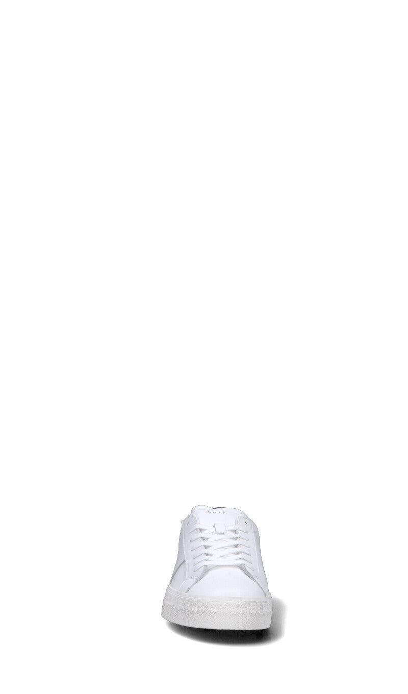 D.A.T.E. - HILL LOW VINTAGE CALF Sneaker uomo bianca/nera in pelle