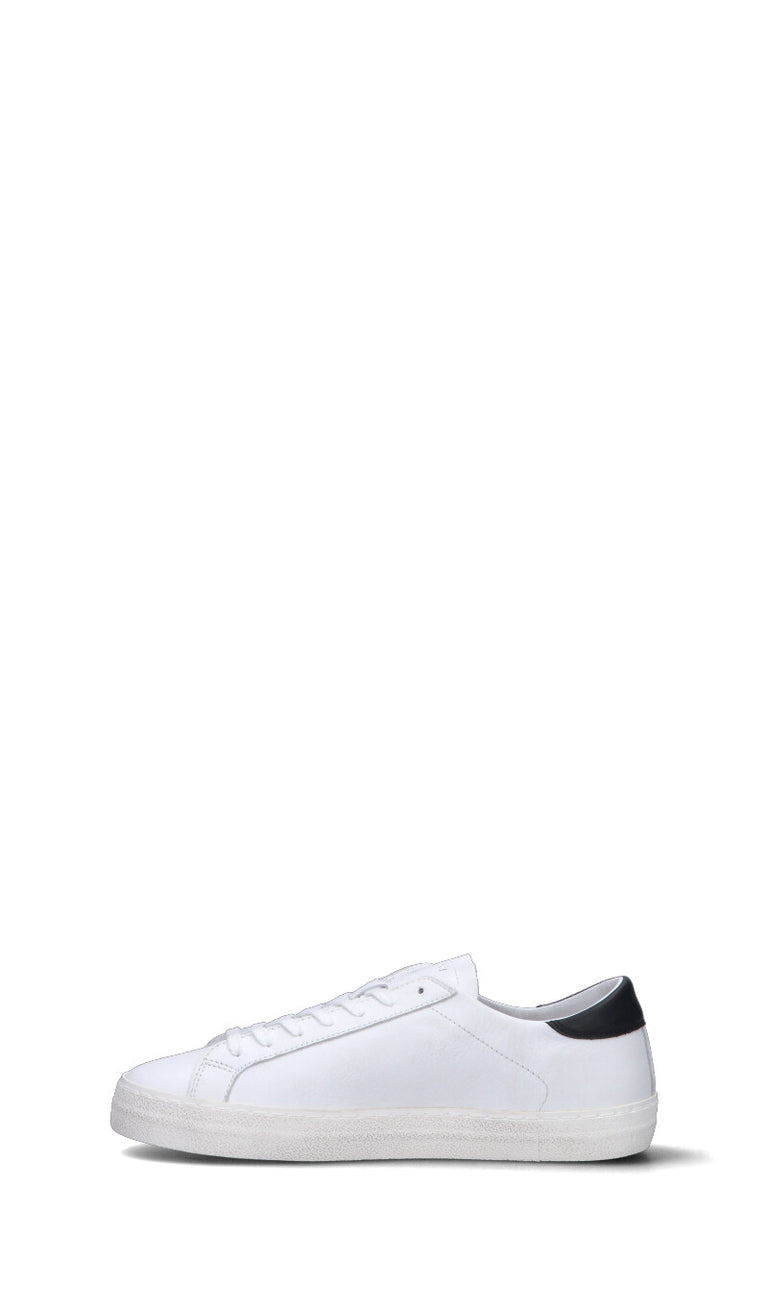 D.A.T.E. - HILL LOW VINTAGE CALF Sneaker uomo bianca/nera in pelle