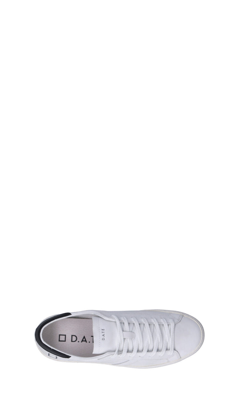 D.A.T.E. - HILL LOW VINTAGE CALF Sneaker uomo bianca/nera in pelle