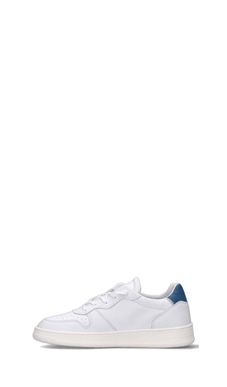D.A.T.E. COURT CALF Sneaker uomo bianca/blu in pelle