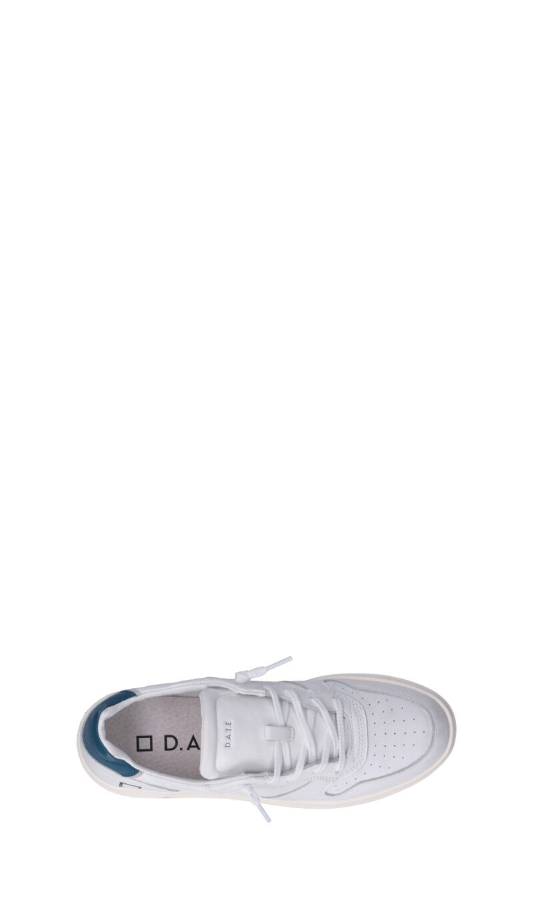 D.A.T.E. COURT CALF Sneaker uomo bianca/blu in pelle