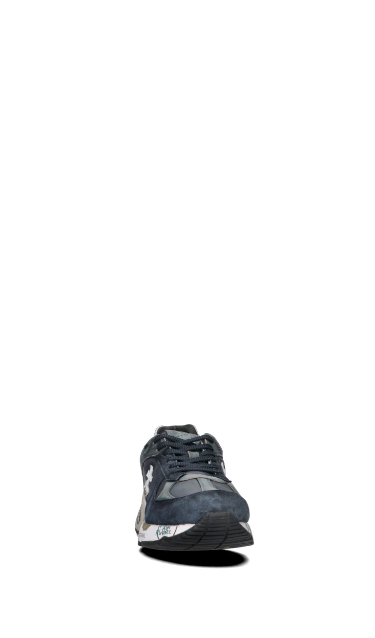 PREMIATA MASE Sneaker trendy uomo blu in pelle/tessuto