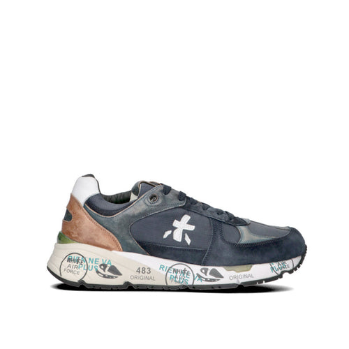 PREMIATA MASE Sneaker trendy uomo blu in pelle/tessuto