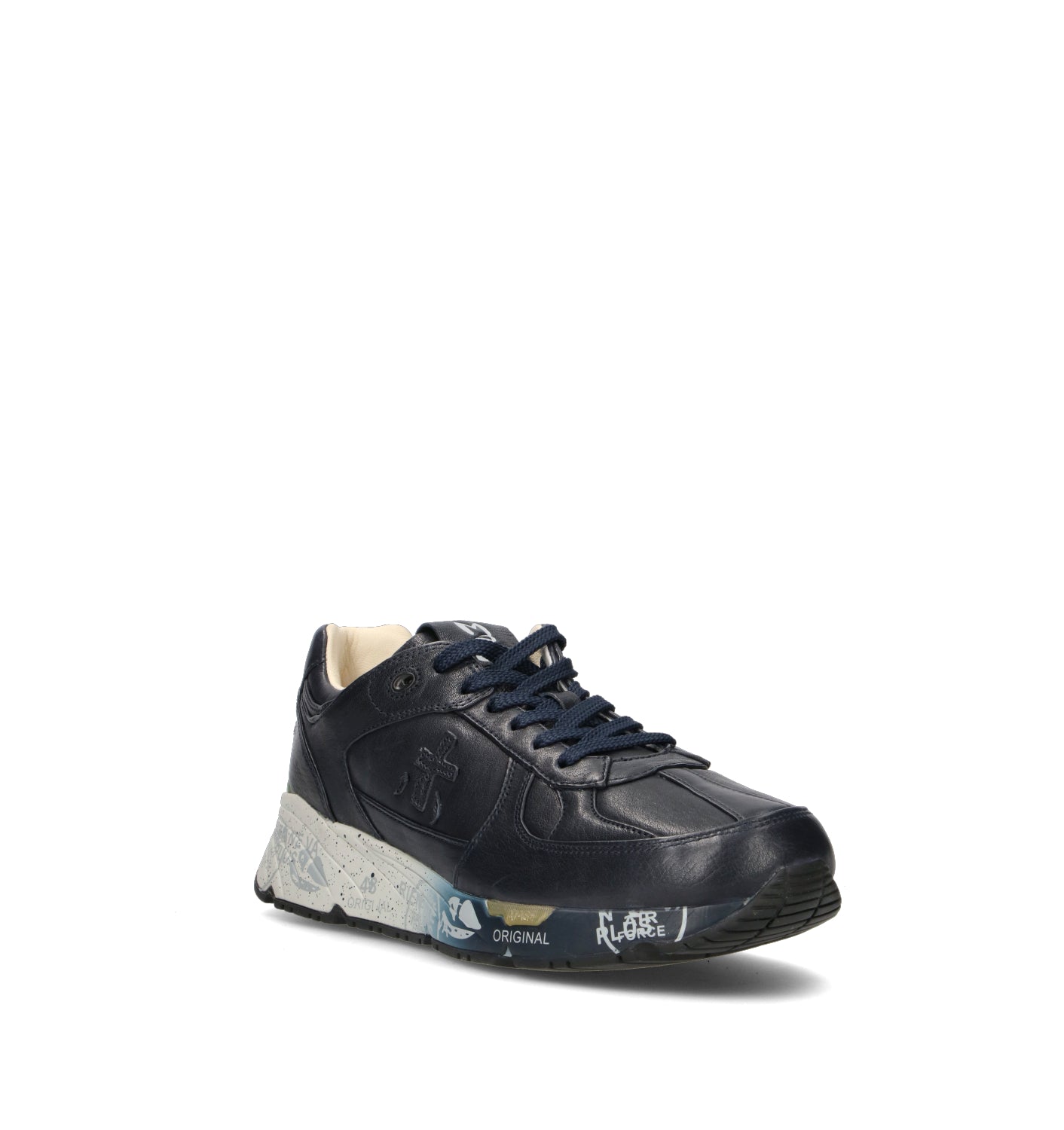 PREMIATA Sneaker uomo blu in pelle