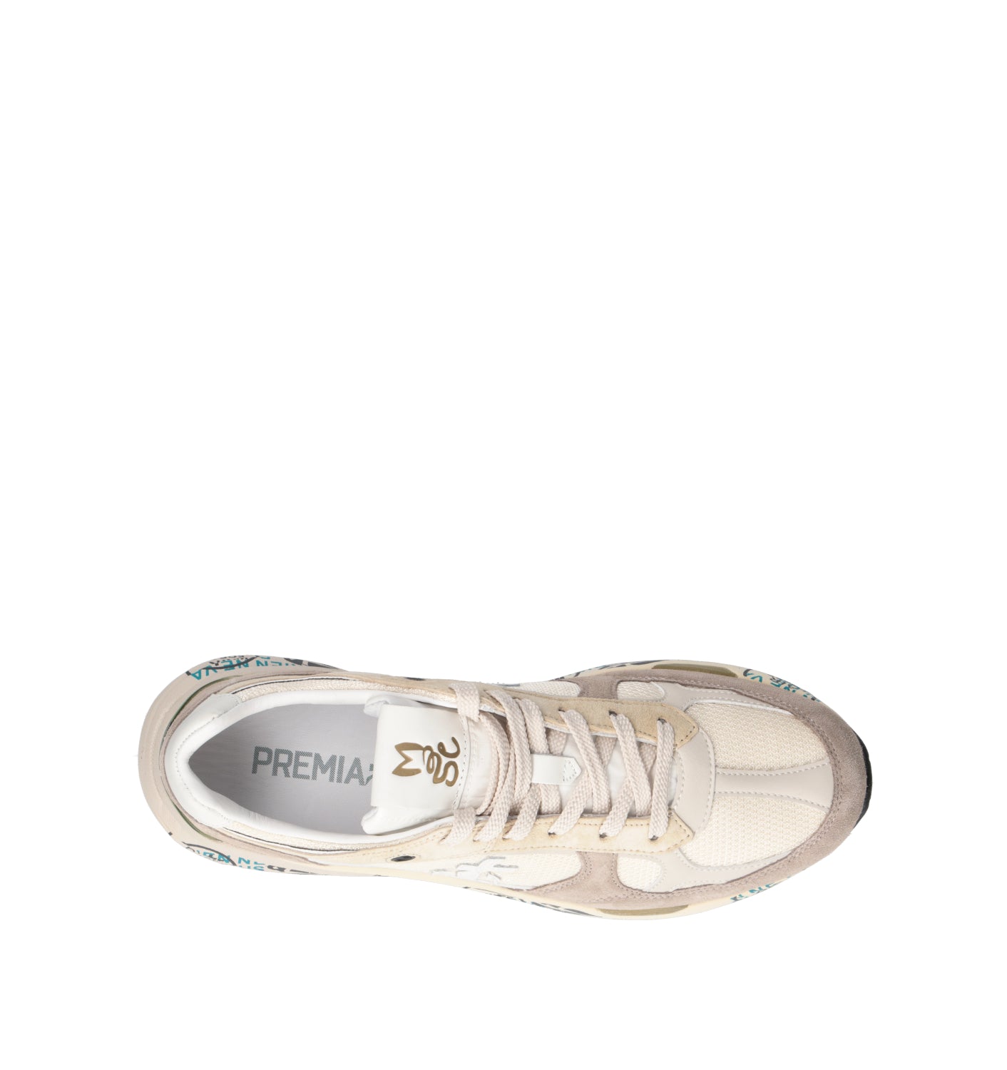 PREMIATA Sneaker uomo bianca/panna