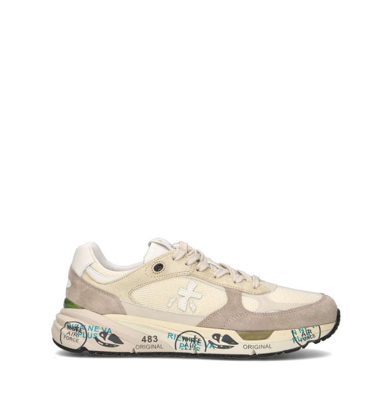 PREMIATA Sneaker uomo bianca/panna