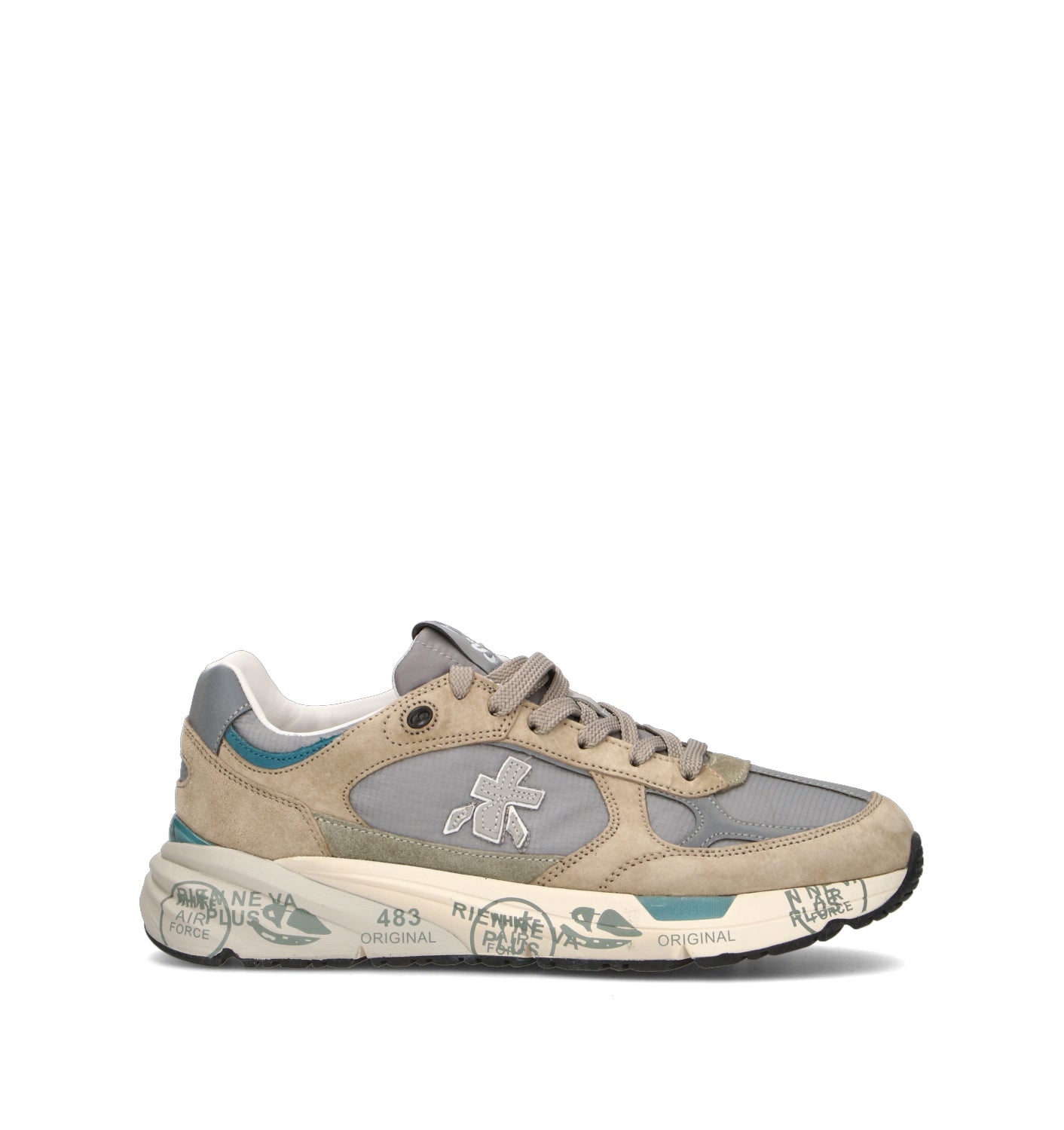 PREMIATA Sneaker uomo grigia/beige