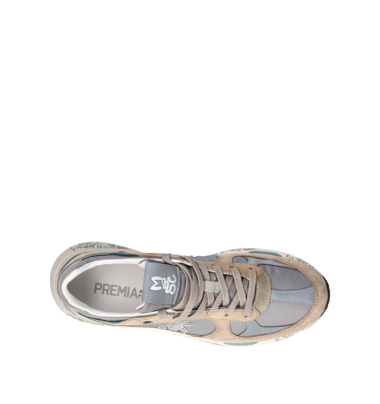 PREMIATA Sneaker uomo grigia/beige