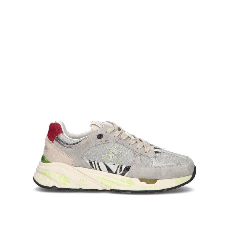PREMIATA Sneaker donna argento in suede