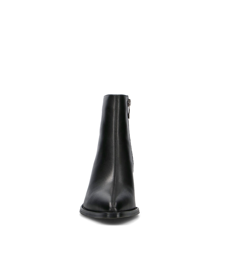 A.ENNIE Tronchetto donna nero in pelle