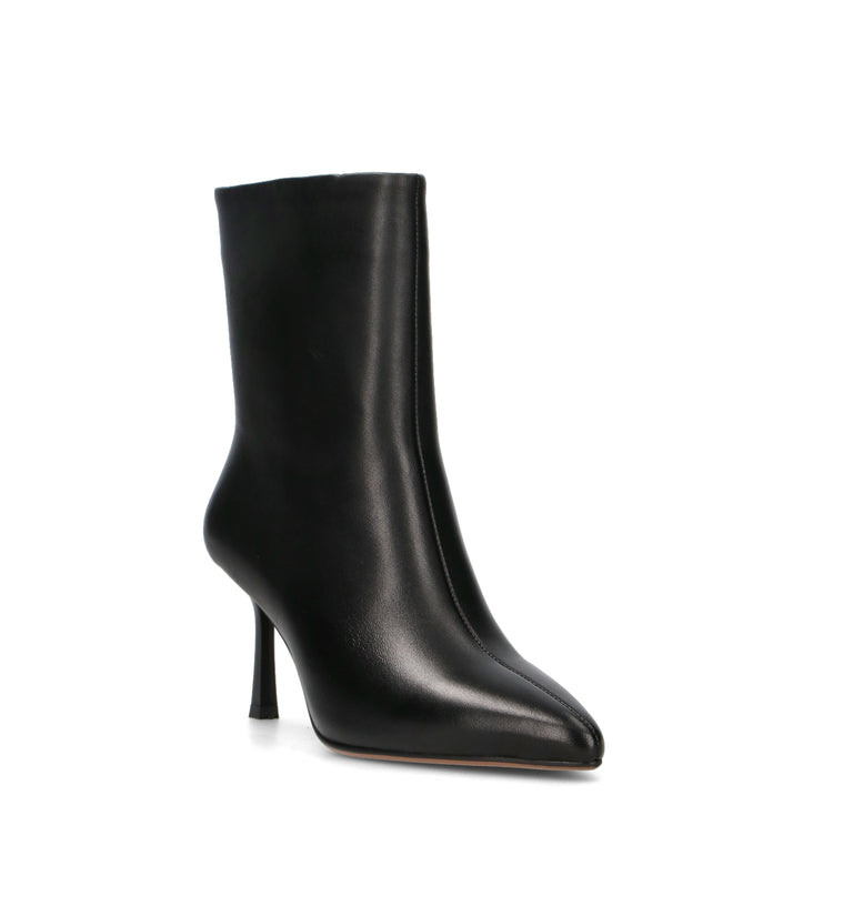 A.ENNIE Tronchetto donna nero in pelle