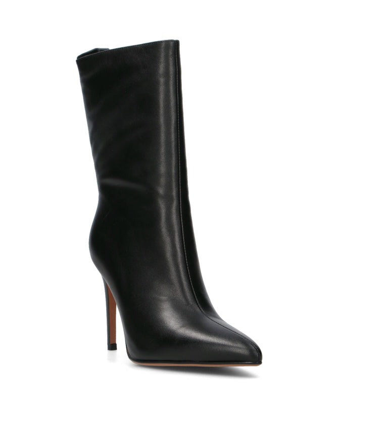 A.ENNIE Tronchetto donna nero in pelle