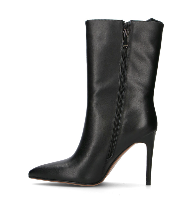 A.ENNIE Tronchetto donna nero in pelle