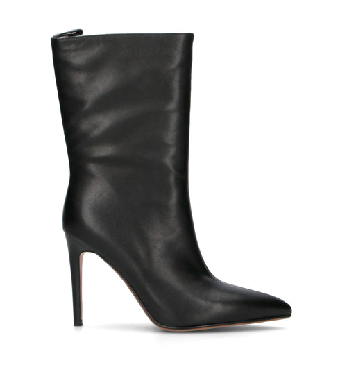 A.ENNIE Tronchetto donna nero in pelle