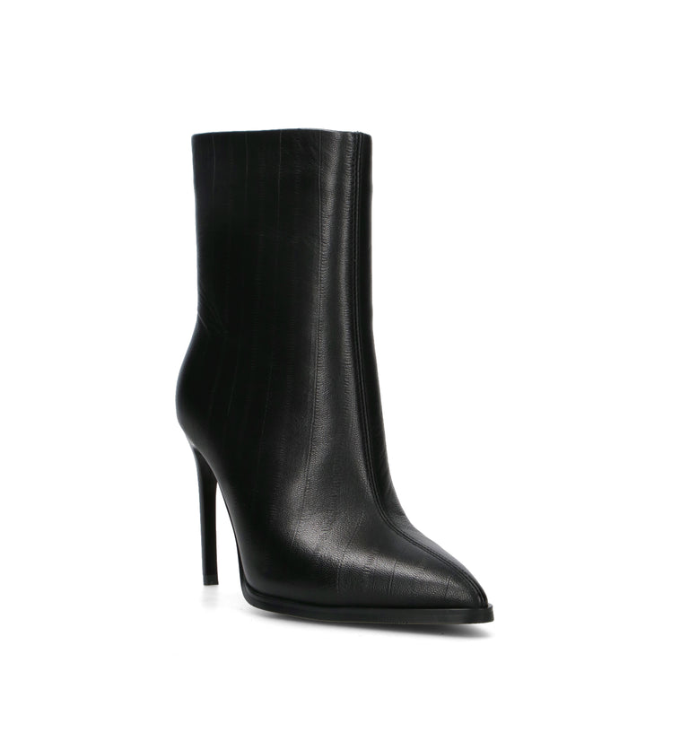 A.ENNIE Tronchetto donna nero in pelle