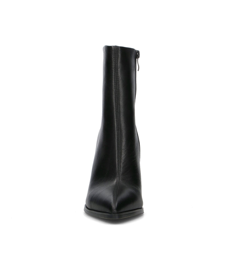 A.ENNIE Tronchetto donna nero in pelle
