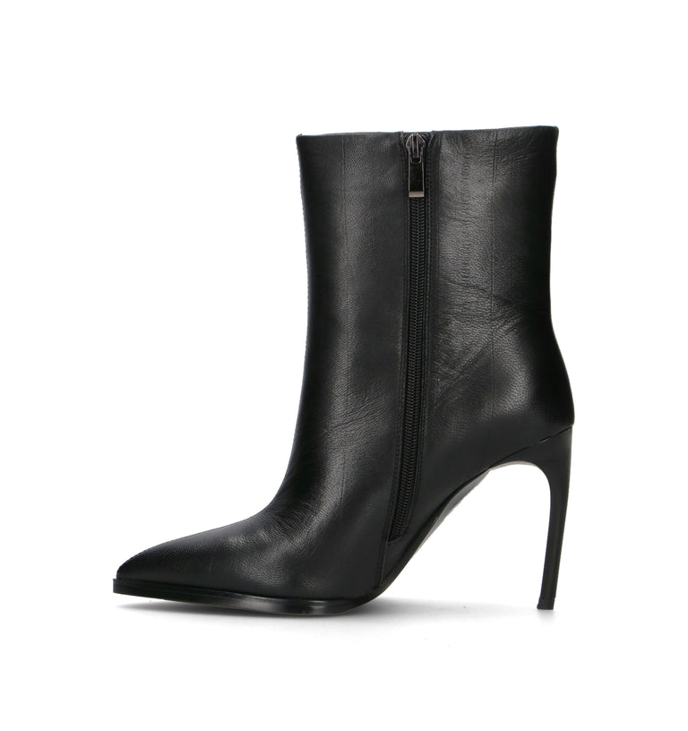 A.ENNIE Tronchetto donna nero in pelle