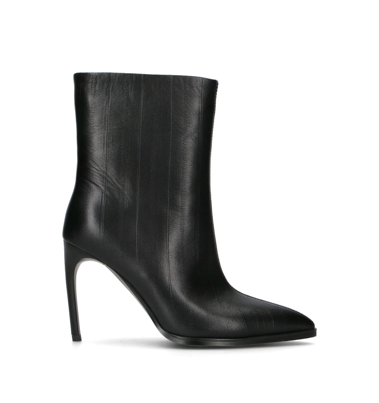 A.ENNIE Tronchetto donna nero in pelle