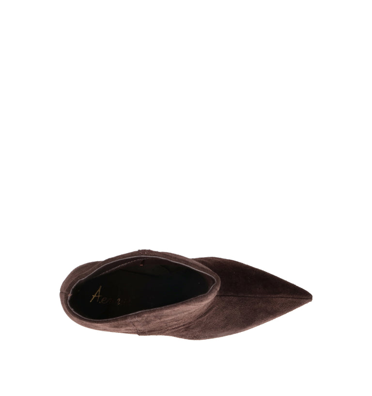 A.ENNIE Tronchetto donna testa di moro in suede