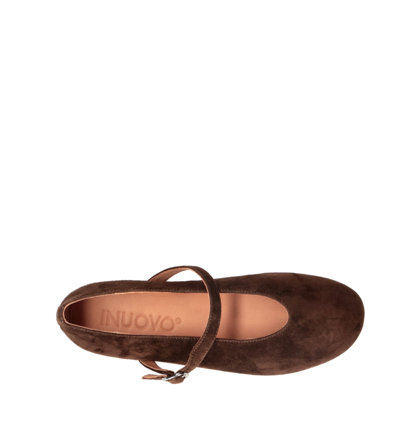 INUOVO Ballerina donna marrone in suede