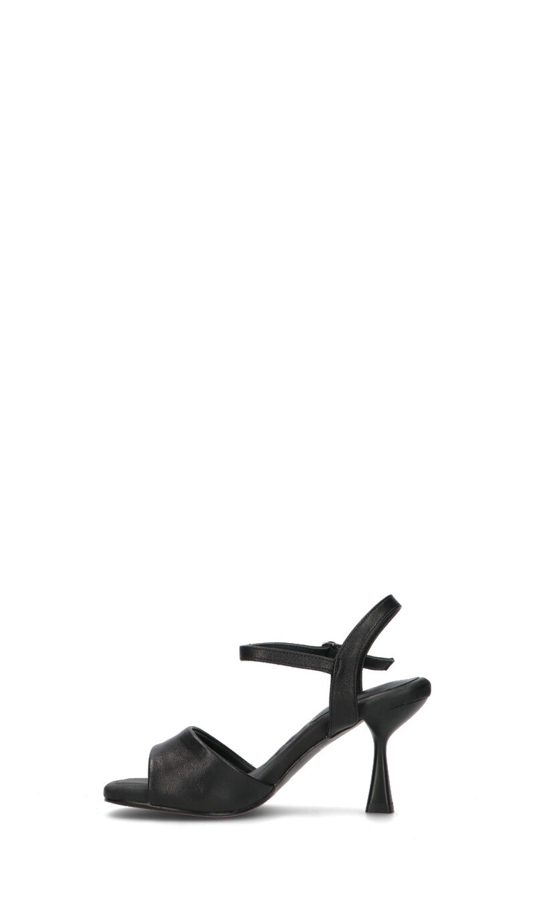 MANUFACTURE D'ESSAI Sandalo donna nero in pelle