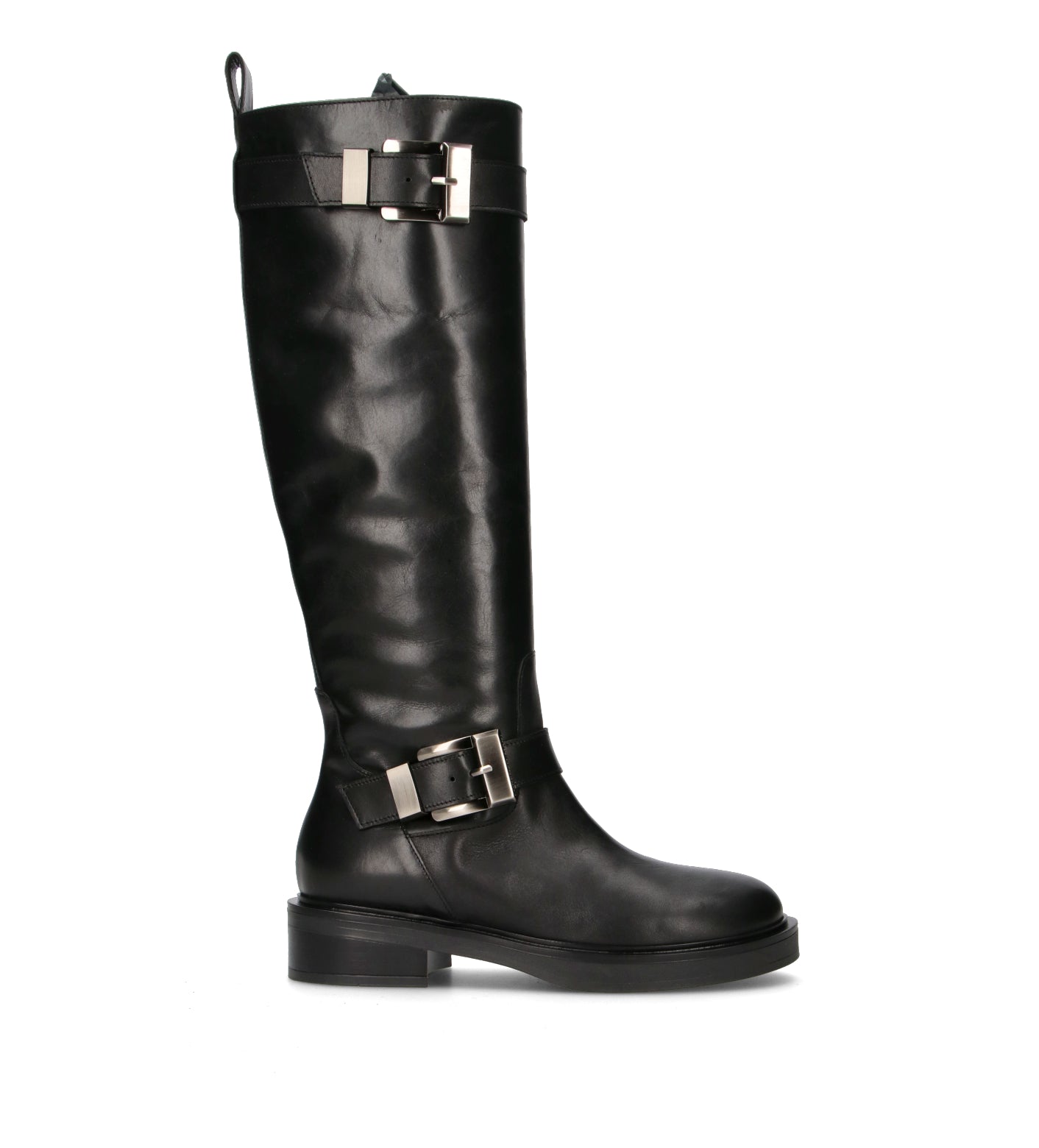 LORENZO MARI Stivale donna nero in pelle