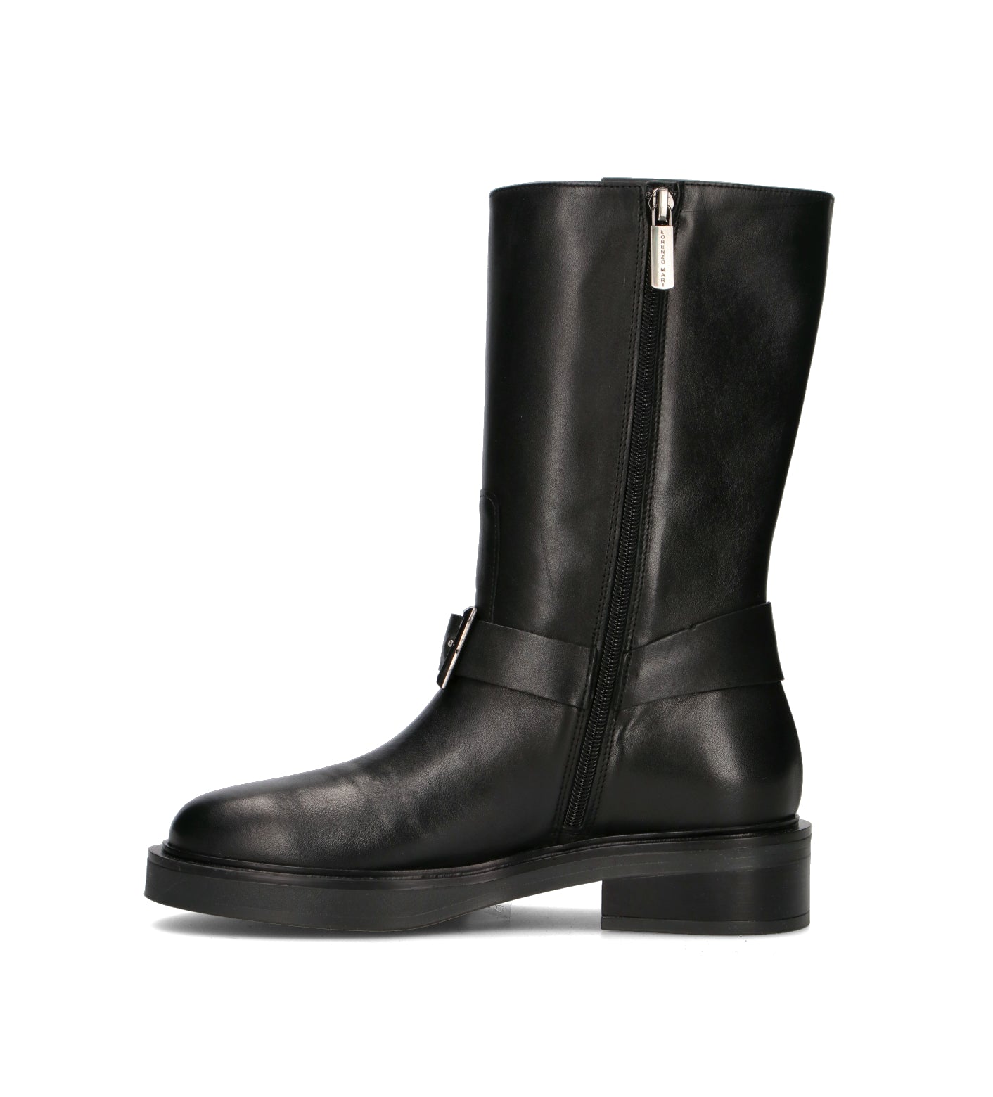 LORENZO MARI Stivale donna nero in pelle