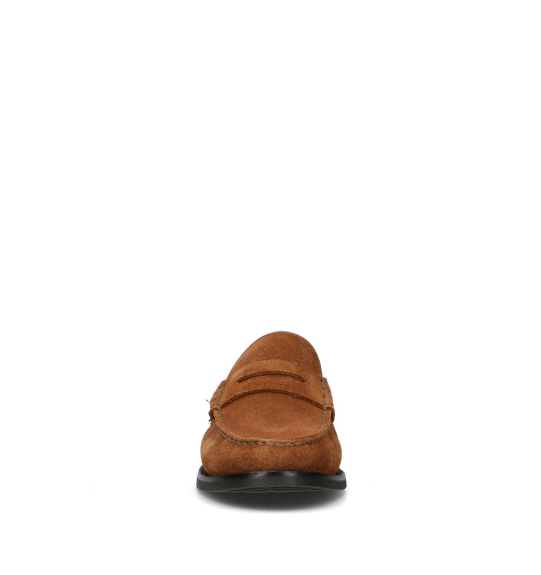 BARBOUR Mocassino uomo marrone in suede