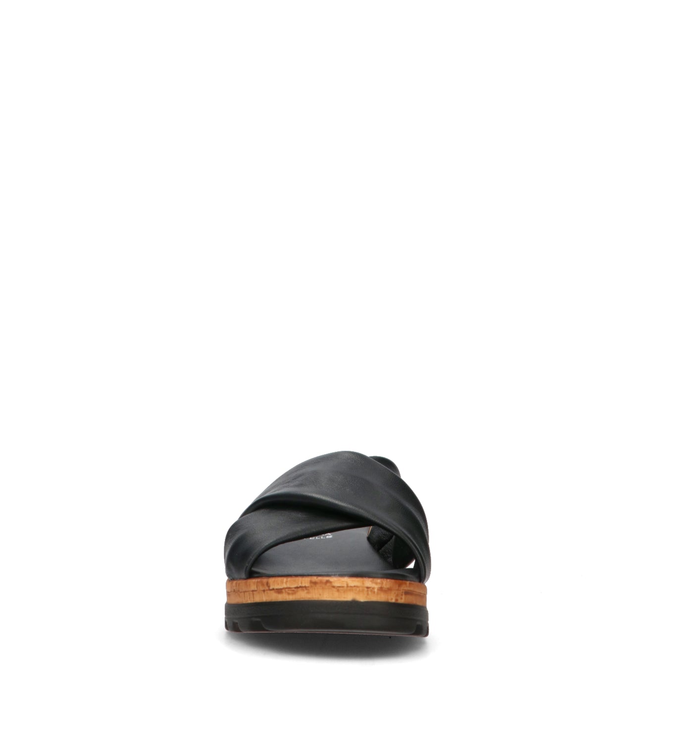 MIDELETTE Ciabatta donna nera in pelle